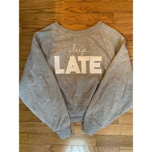Cropped crew neck - Gray - Size small